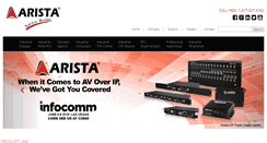 Desktop Screenshot of goarista.com